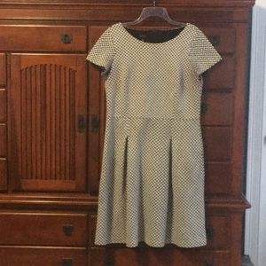 Talbots black and white dress